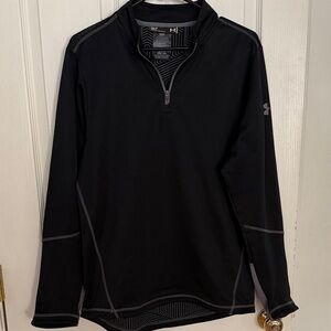 Under Armour Men’s Black and Gray Performance 1/4 Zip Loose Cold Gear